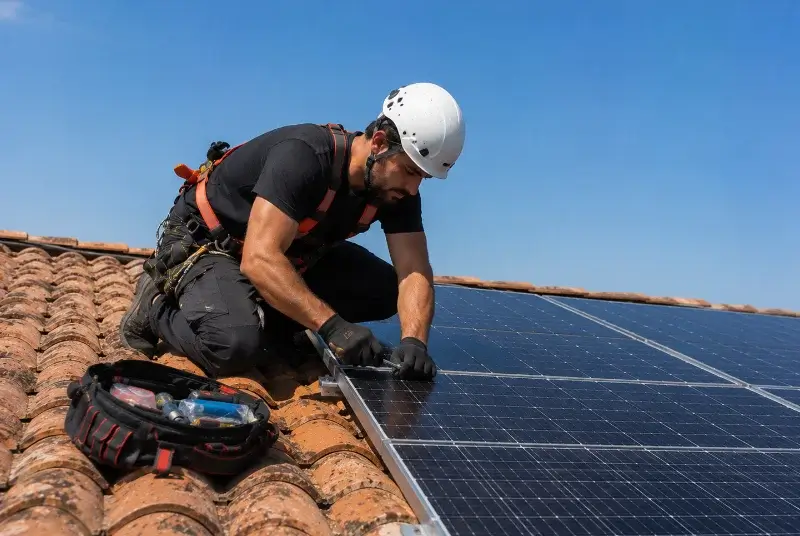 Maintenance et monitoring de panneaux solaires à Billé