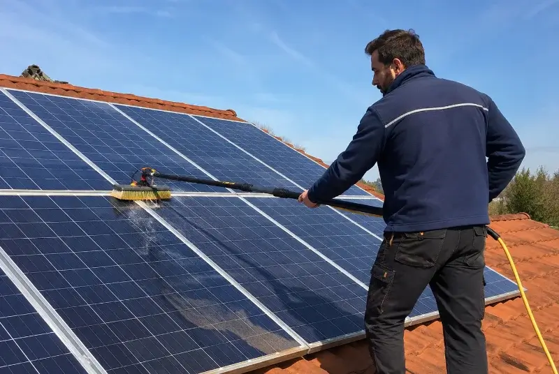 Nettoyage et entretien de panneaux solaires à Billé